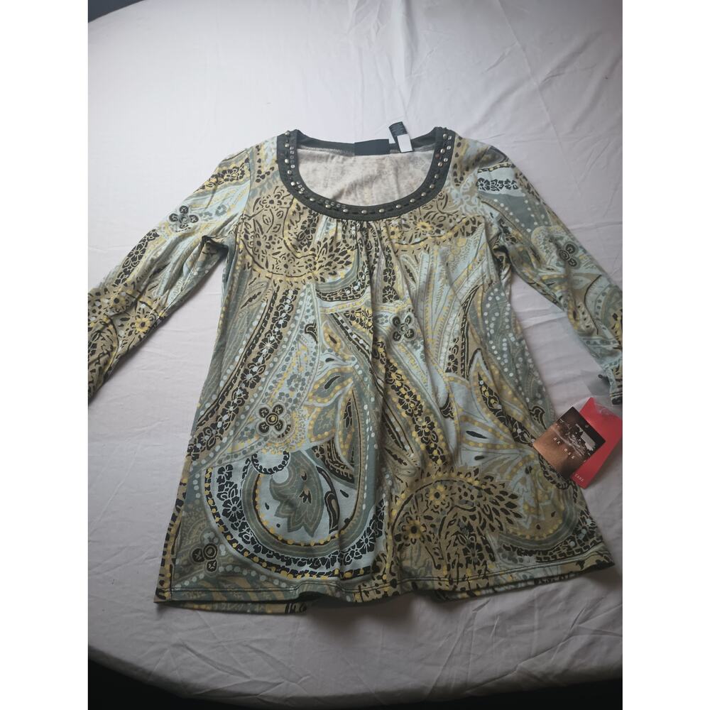 Vintage‎ Axcess Women Top Paisley Y2K NWT Fairy Boho Size Medium